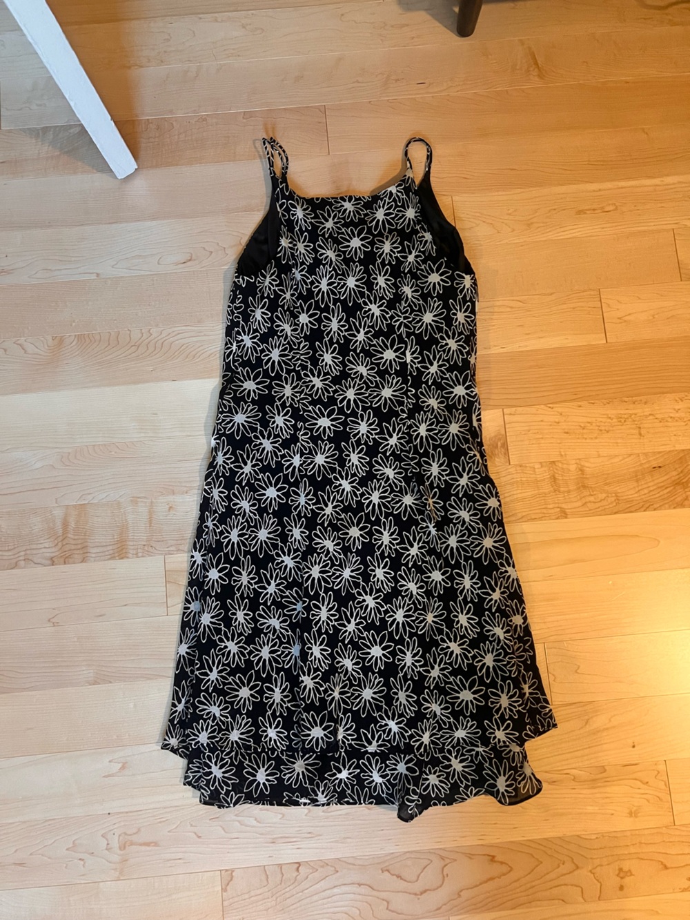 Jones New York - Black Floral Print Women's Dress - Size 8